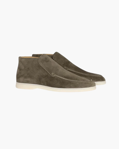 Mocassins montants homme avec finition soignée