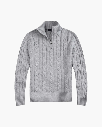 Pull Old Money avec col zippé