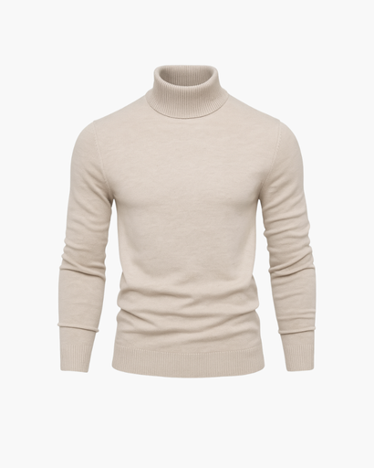 Pull Col Roulé à Maille Fine