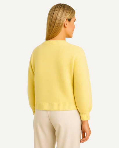 Gilet Femme en Maille Douce – Manches Bouffantes & Style Élégant