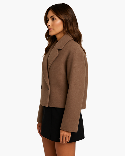Veste Courte Oversize Femme – Élégant Manteau d’Hiver Chic et Confortable