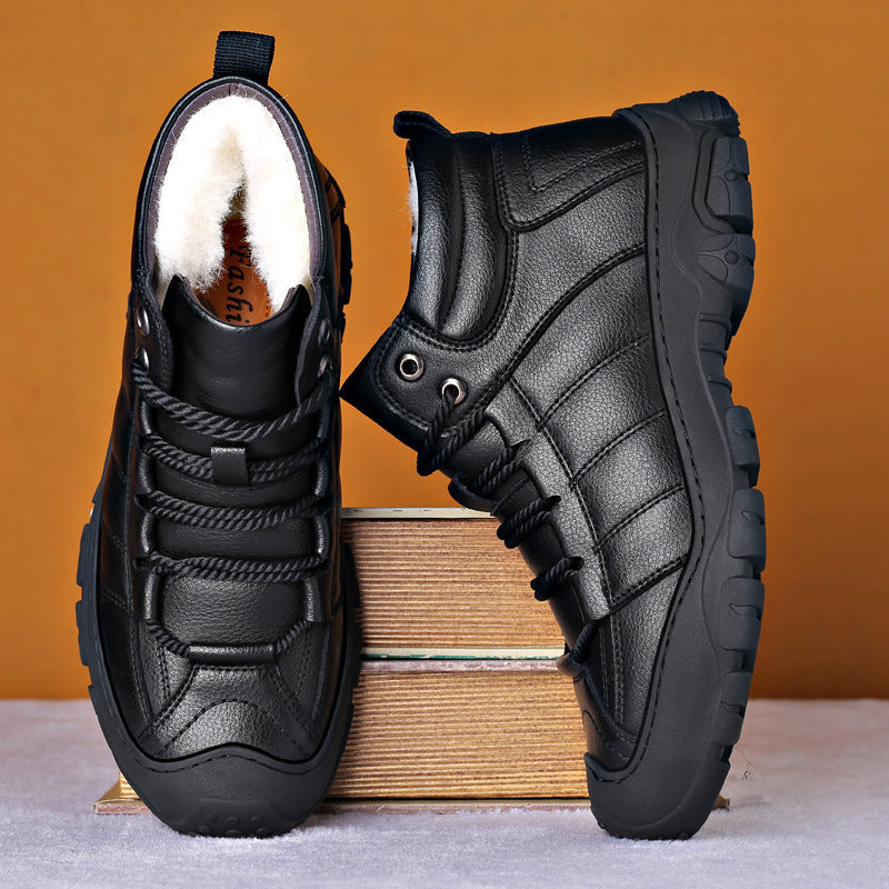 Botte d'hiver Laurens pour homme avec doublure chaude, vue détaillée