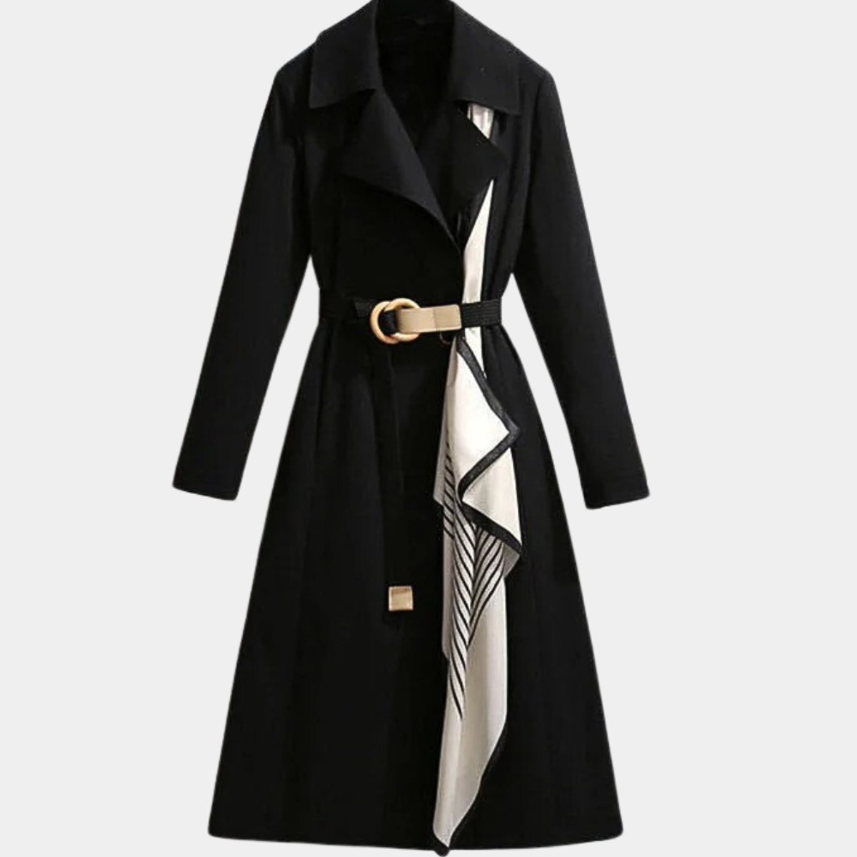 manteau trench élégant pour femme, pose sur mannequin