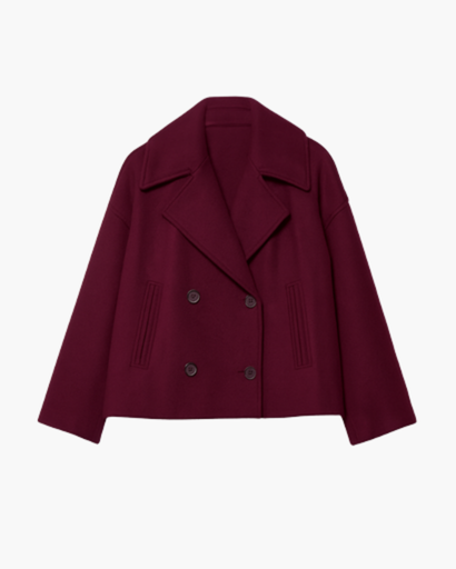 Veste Femme Courte en Coton à Double Boutonnage | Chic & Moderne