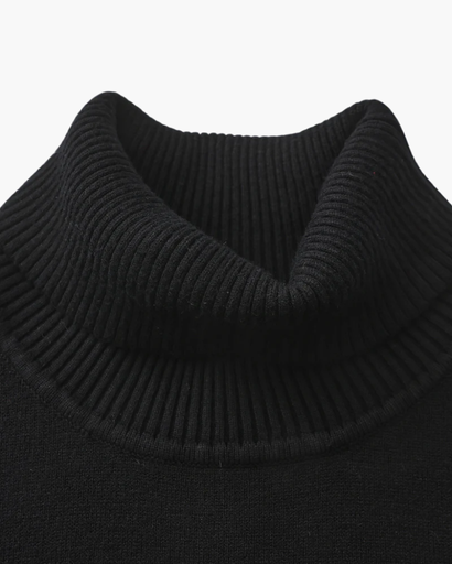 Pull Col Roulé à Maille Fine