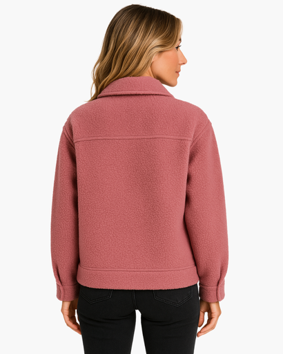 Veste Femme en Laine Bouclée | Style Décontracté & Douceur Absolue