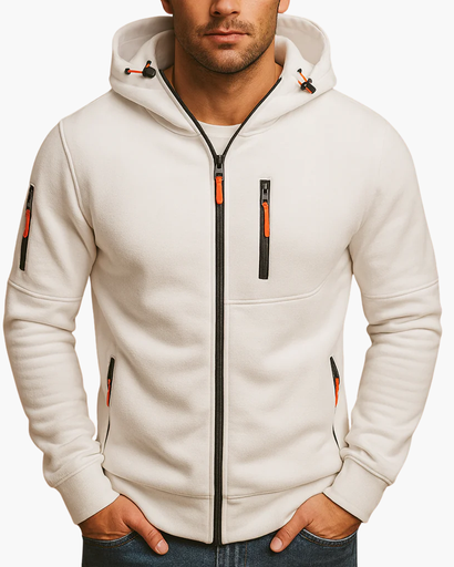 Veste à Capuche Homme – Zippée – Style Sport & Urbain