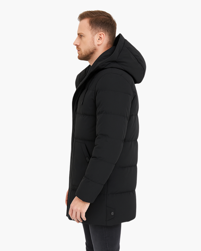 Parka D’Hiver Matelassée pour Homme | Coupe Longue & Capuche