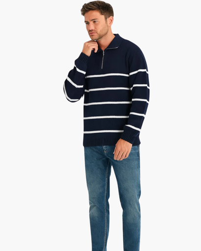 Pull Marin à Rayures – Style Luxe