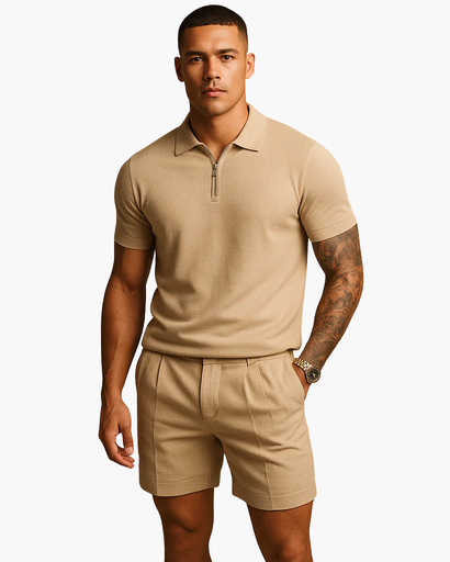 Ensemble Polo & Short Homme Coton – Coordonné & Léger | Casual Estival