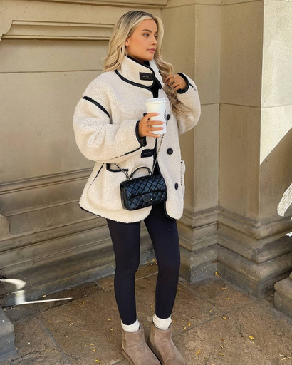 Veste Femme Teddy – Manteau d’Hiver