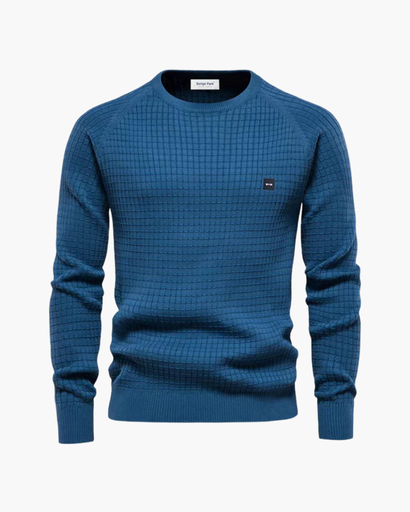 Pull homme à maille texturée et coupe ajustée