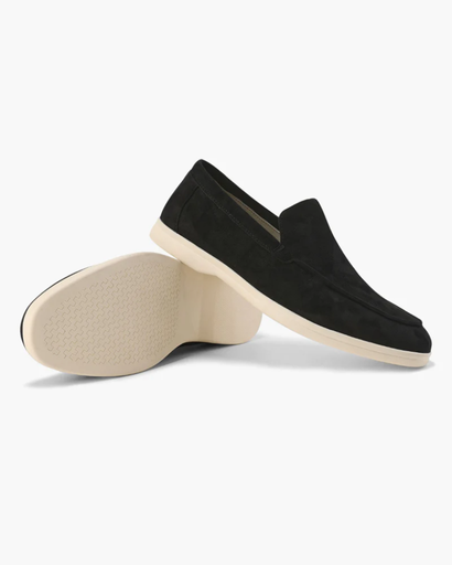 Mocassins à finition veloutée