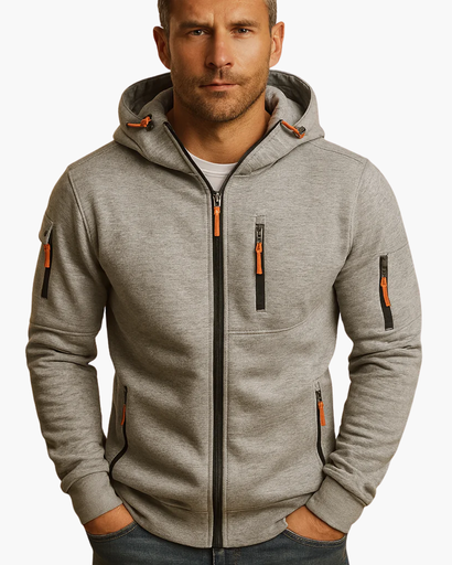 Veste à Capuche Homme – Zippée – Style Sport & Urbain