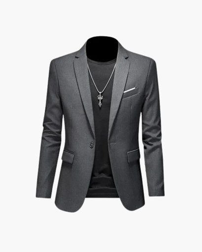 Blazer homme à un bouton et revers classiques