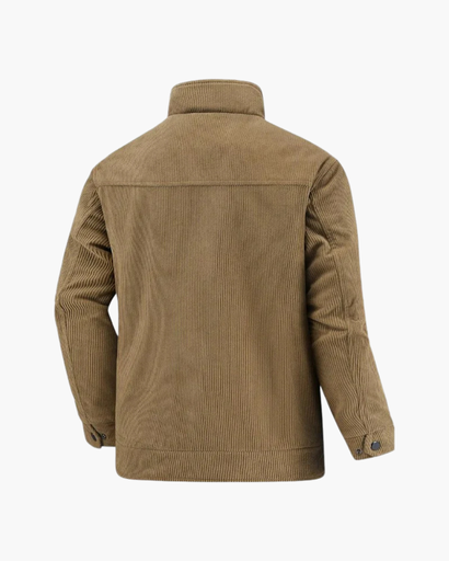 Veste homme zippée en velours côtelé