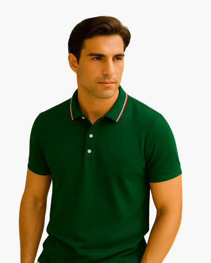 Polo Homme Élégant – Coupe Classique à Col Boutonné