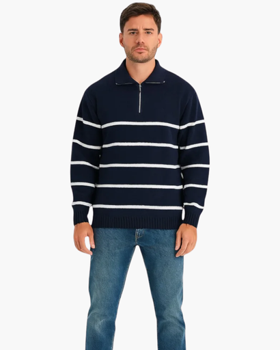 Pull Marin à Rayures – Style Luxe