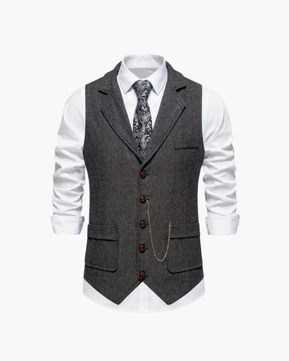 Gilet habillé homme – style classique à boutons