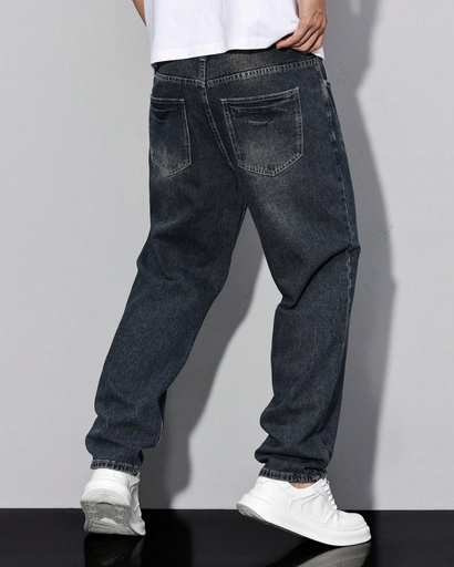 Jeans Décontracté Homme – Coupe Classique Polyvalente