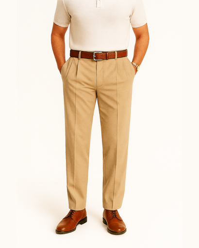 Pantalon Chino Homme à Coupe Ajustée