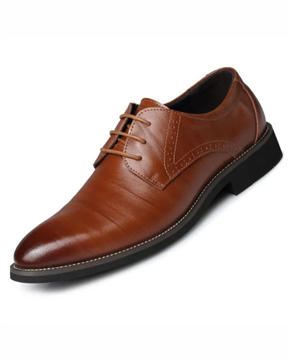 Chaussures Habillées Homme à Lacets – Style Derby Élégant & Finition Brillante