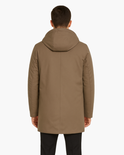 Manteau Long à Capuche pour Homme | Élégance Moderne & Confort Thermique