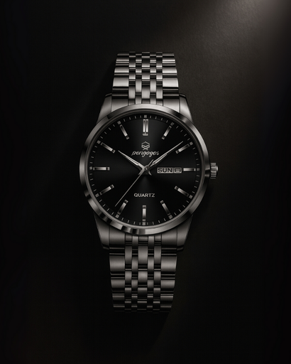 Montre Classique avec affichage du jour et de la date pour homme