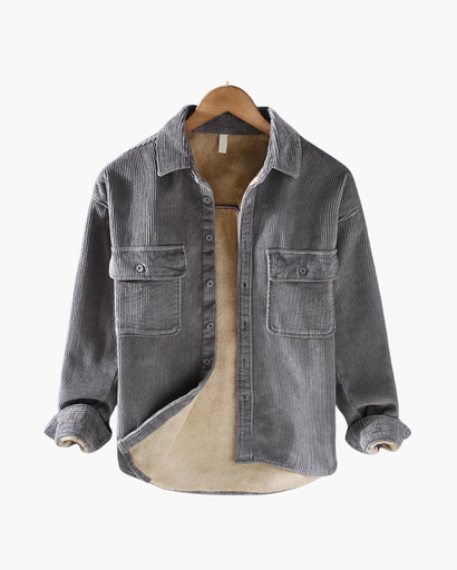 Surchemise Homme en Velours Côtelé – Chemise Veste Doublée pour Automne & Hiver