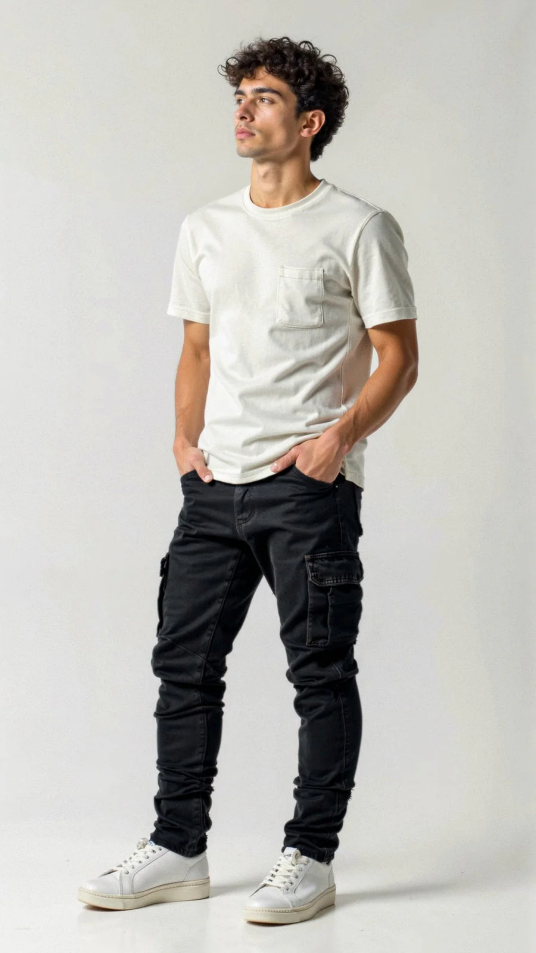 Jean Cargo Homme Stretch – Pantalon Denim Slim Fit Avec Poches