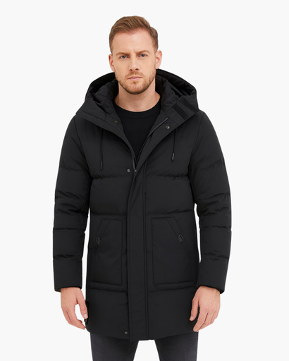 Parka D’Hiver Matelassée pour Homme | Coupe Longue & Capuche