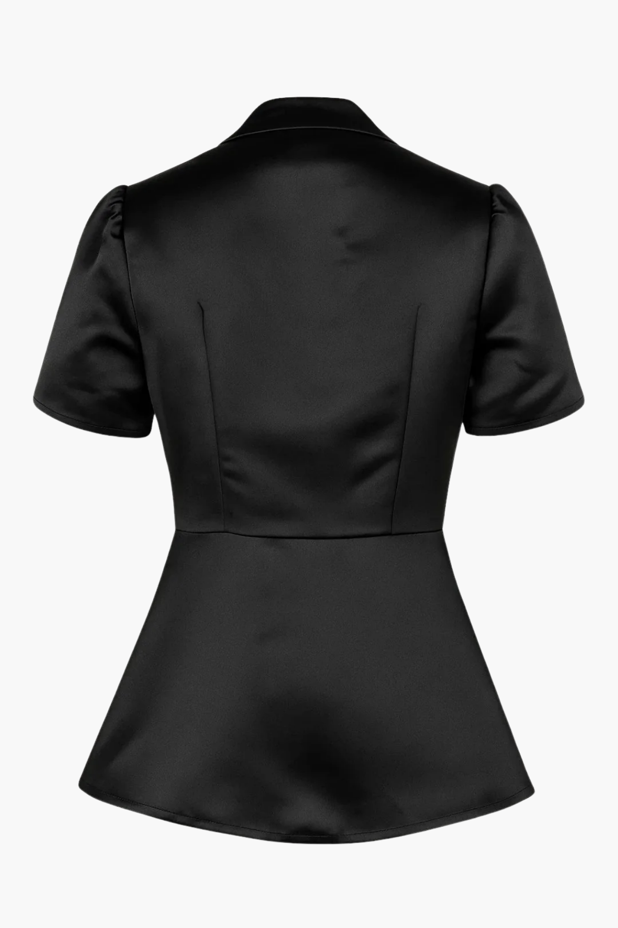 Blouse femme structurée à col montant