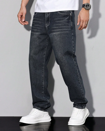 Jeans Décontracté Homme – Coupe Classique Polyvalente