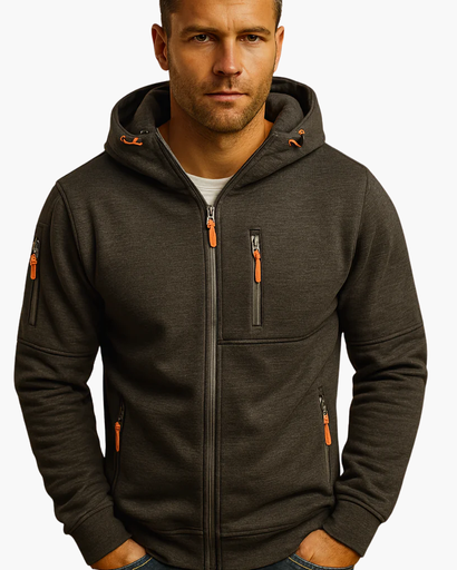 Veste à Capuche Homme – Zippée – Style Sport & Urbain