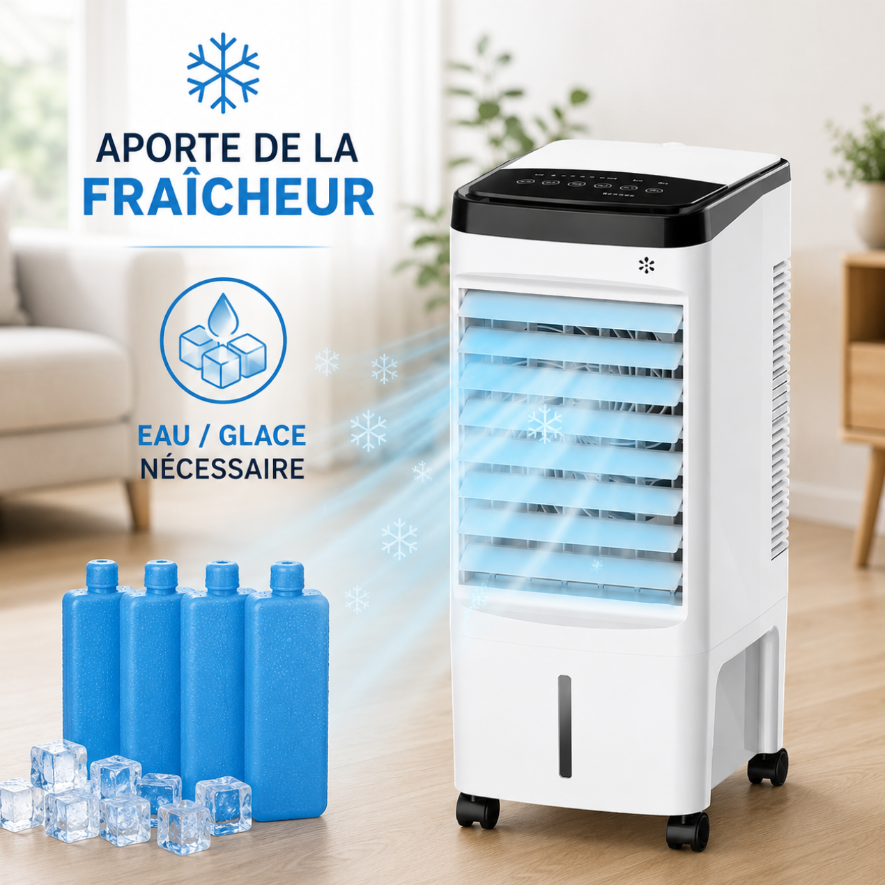 Climatiseur Mobile avec Télécommande & Mode Nuit – Froid Puissant