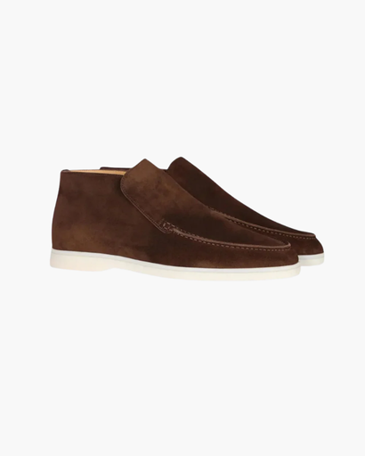 Mocassins montants homme avec finition soignée