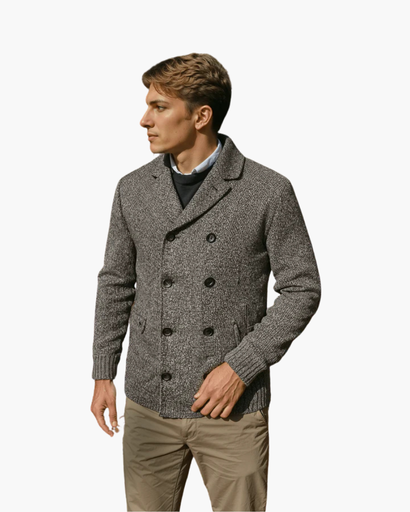 Gilet Homme Croisé à Col Châle