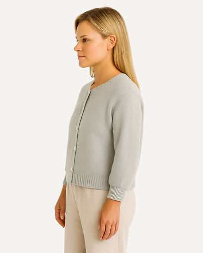 Gilet Femme en Maille Douce – Manches Bouffantes & Style Élégant