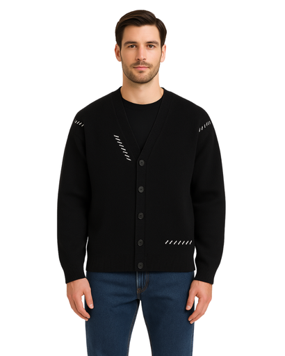 Cardigan en Laine de Lapin pour Homme – Style Décontracté & Moderne