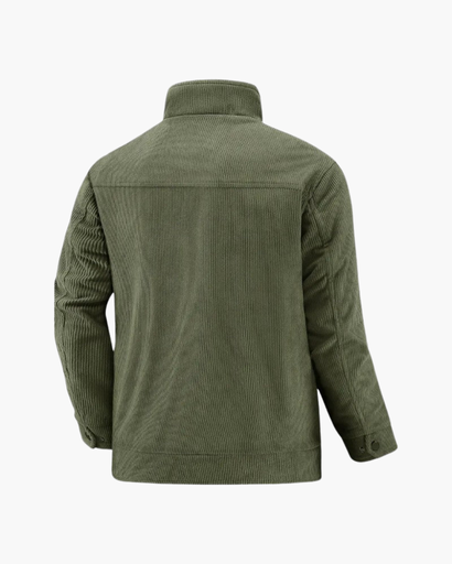 Veste homme zippée en velours côtelé