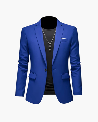 Blazer homme à un bouton et revers classiques