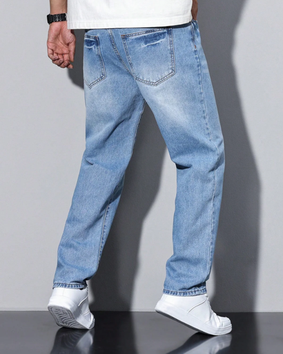 Jeans Décontracté Homme – Coupe Classique Polyvalente