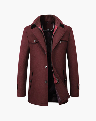 Manteau Homme Élégant et Fonctionnel à Coupe Droite