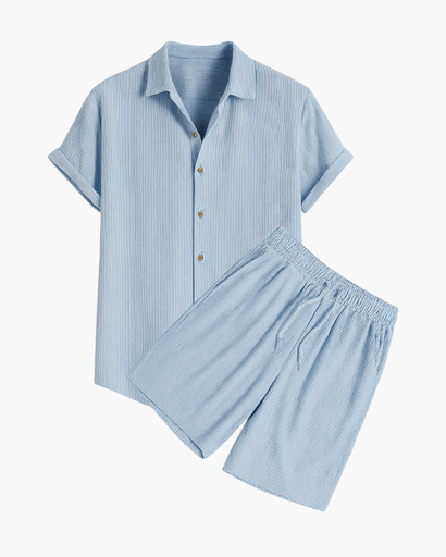 Zomerset Homme – Chemise Légère à Manches Courtes et Short Assorti