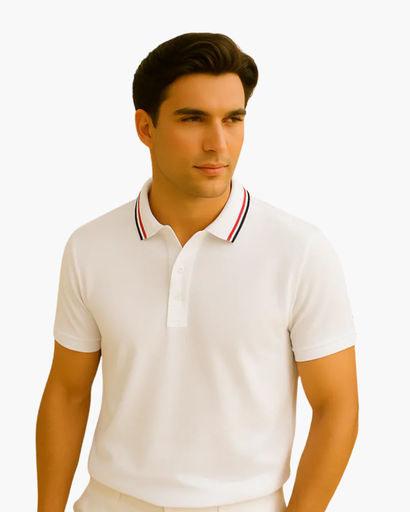 Polo Homme Élégant – Coupe Classique à Col Boutonné