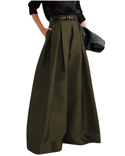 Pantalon Jupe Long Élégant – Taille Haute Femme, Pour Occasions Formelles et Décontractées