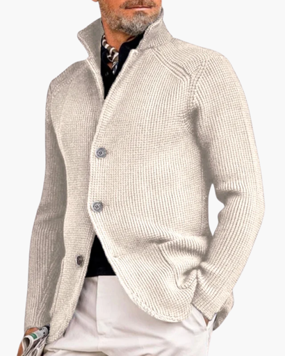 Cardigan Tricoté Élégant pour Homme – Coupe Classique avec Boutons