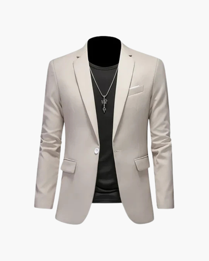 Blazer homme à un bouton et revers classiques