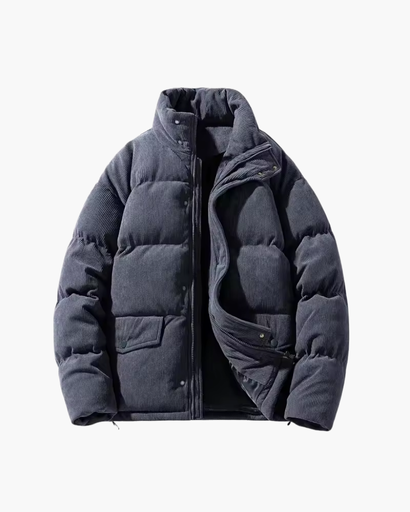 Veste matelassée homme en velours côtelé