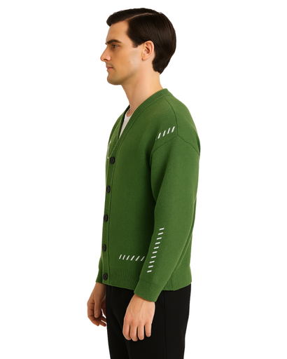 Cardigan en Laine de Lapin pour Homme – Style Décontracté & Moderne